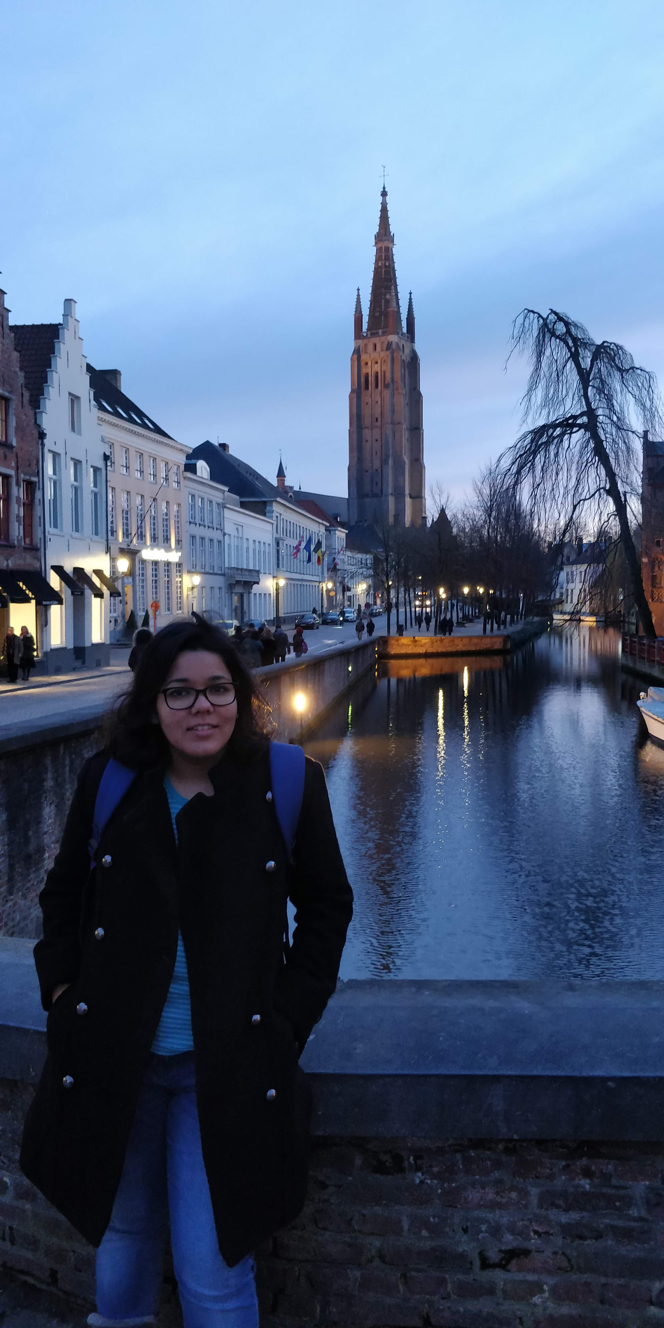 A canal in Bruges, Belgium